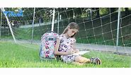 Tilami Rolling Backpack with Trolley Wheeled Design, Cute Cartoon Printed for Boys and Girls, Travel, School, Student Trip (19 Inch, Flamingo)