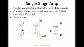 Analog Circuit Design: Common Source and Source Follower