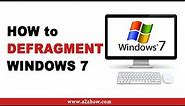 How to Defragment Windows 7