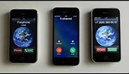iPhone 2G vs iPhone 5 SE incoming call
