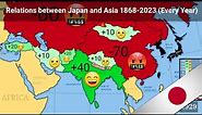 Relations between Japan and Asia 1868-2023 (Every Year)