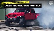We BLEW UP a brand new supercharged 6.4 Hemi in a Jeep Gladiator