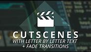 GameMaker Studio 2: Cutscenes with Text + Transitions