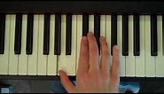 How To Play an A6 Chord on Piano