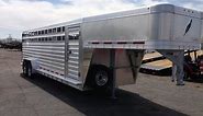 8127 Livestock Trailer, Gooseneck Stock Trailer, Featherlite Aluminum Trailers, Cow Trailer