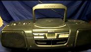 Sony CFD-222 BOOMBox for sale on Ebay! This is a demo!