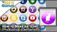 How You Can Make a Photoshop Elements Icon Graphic and work with Icon Clipart