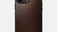 Modern Leather Case - iPhone 13 Pro Max | Rustic Brown | MagSafe | NOMAD®