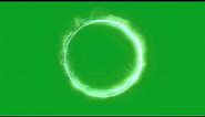 green screen round light effect