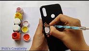 Diy Mobile Cover at Home || Dot Mandala Phone cover Painting || By - Priti Saha