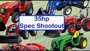 35hp Compact Tractor Comparison | Comparing Specs of All Compact Tractor Brands