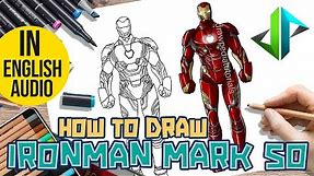 [DRAWPEDIA] HOW TO DRAW IRON MAN MARK 50 from MARVEL - STEP BY STEP DRAWING TUTORIAL