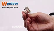 weideer Key Fob Plier with Key Fob Hardware for Wristlet Key Fobs/Key Lanyard/Key Chain Hardware Install K-082-4