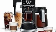 Ninja CFP301 DualBrew Pro Specialty 12-Cup Coffee Maker with Glass Carafe, Single-Serve, Grounds, compatible with K-Cup pods, with 4 Brew Styles, Iced Coffee Maker, Frother & Hot Water System, Black
