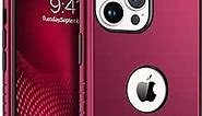 BENTOBEN iPhone 11 Pro Case, Phone Case iPhone 11 Pro, Heavy Duty 2 in 1 Full Body Rugged Shockproof Protection Hybrid Hard PC Bumper Drop Protective Girl Women Boy Men iPhone 11Pro Cover, Wine Red