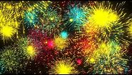 New Year Fireworks Background video | Footage | Screensaver