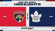 NHL Highlights | Panthers vs. Maple Leafs - November 28, 2023