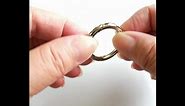 Sunrise gifts Sturdy Alloy Spring O Ring,Spring Clip Round Carabiner,Metal Circle Trigger Rings Firm Clasp Snap Hook Key Ring Buckle Fastener,Range 3/4 inch to 2 inch Size (Silver, 30mm(1.20 inches )