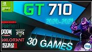 *NVIDIA GeForce GT 710 2gb in 30 GAMES | 2020 - 2024
