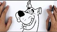 HOW TO DRAW SCOOBY DOO | Scooby-Doo - Easy Step By Step Tutorial For Beginners