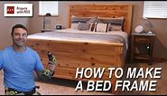 How to Make a Bed Frame with plans available