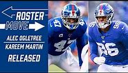 ROSTER UPDATE: Giants Release Alec Ogletree & Kareem Martin | New York Giants