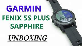 Garmin Fenix 5S Plus Sapphire Black Unboxing HD (010-01987-03)