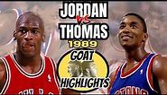 Michael Jordan vs. Isiah Thomas | True Highlights (Offense, Defense, Missed Shots, etc)