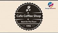 Professional Retro Badge | Vector Label Creation - Adobe illustrator Tutorial | Cafe Coffee Shop