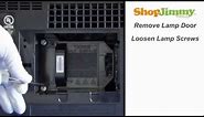 Mitsubishi DLP TV Repair - Replacing & Installing 915P061010 DLP Lamp - How to Fix DLP TVs