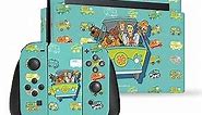 Head Case Designs Officially Licensed Scooby-Doo Mystery Inc. Graphics Vinyl Sticker Gaming Skin Decal Cover Compatible with Nintendo Switch Console & Dock & Joy-Con Controller Bundle