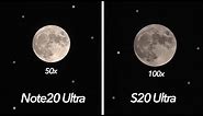 Samsung Note20 Ultra vs S20 Ultra Camera Comparison! 50x Zoom vs 100x Space Zoom - Which Is Better?