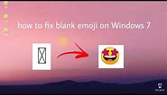 how to fix emoji not showed on browser windows 7 (work in any website) (no need windows 10)