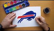 How to draw the Buffalo Bills logo - NFL