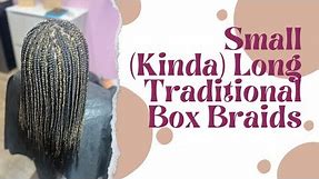 Small (Kinda) Long Traditional Box Braids w/ Custom Color Mix