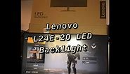 Lenovo L24E-20 LED Backlight Monitor (Unboxing and Review)