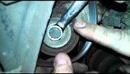 Serpentine belt replacement 2003 Mazda 6 2.3L Install remove replace how to change