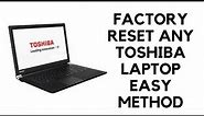 Factory reset almost ANY Toshiba laptop | How to Factory Reset Any Toshiba Laptop | AHAD99 TV |