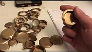 Gold filled pocket watch refining