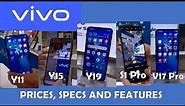 Vivo Y11, Y15, Y19, S1 Pro, V17 Pro (Specs, Features, & Prices)
