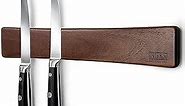 HOSHANHO Magnetic Knife Strips, Magnetic Knife Holder for Wall 16 Inch, Acacia Wood Knife Magnetic Strip Use as Knife Bar, Knife Holder for Kitchen Utensil Organizer