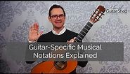 Guitar-Specific Musical Notation Explained - Symbols, Words, and Lines