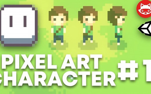【Unity U3D】2D像素游戏 开发视频教程（pixel art game）