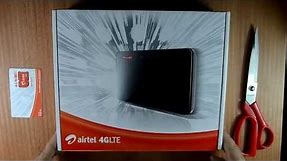 Airtel 4G LTE Wifi Router ZTE LTE CPE MF29 Unboxing and Speed review