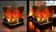 Creating an Explosion Bomb Lamp with Epoxy Resin | DIY Diorama Resin Art