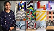 Top 100 Best 3D Geometric wall painting designs 2020 | 3D Geometric Accent Wall Painting Ideas