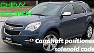 Chevy equinox / camshaft position solenoid/ replacement and how it works overview
