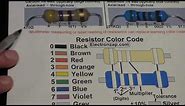 Electronics resistor color code explained for 4 or 5 bands