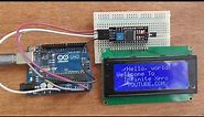 How to connect i2C (16x2) lcd display with arduino