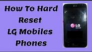 How To Hard Reset LG CE 0168 Open Locked Android Phone LG - Free & Easy